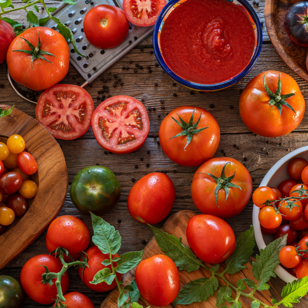 Glutamat-Geschmacksvertsärker-Tomaten