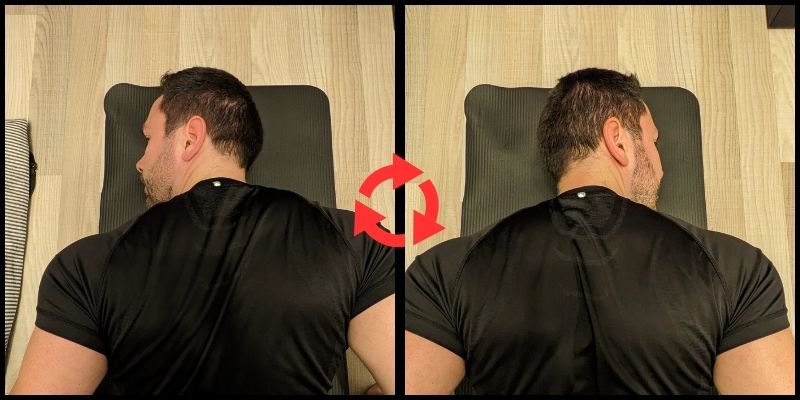 Head-Twists - Ausführung der Übung für das Jawline Training