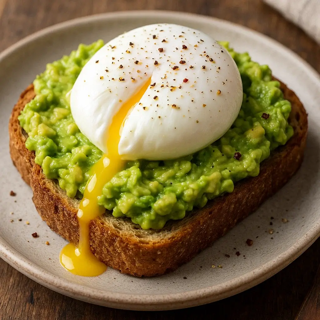 Gesunde Frühstücksideen -Avocado und pochiertes Ei
